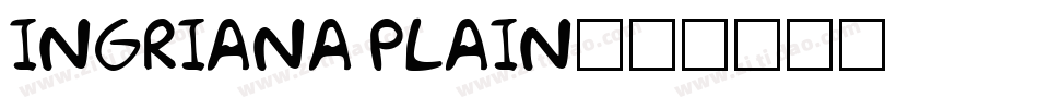 Ingriana Plain字体转换